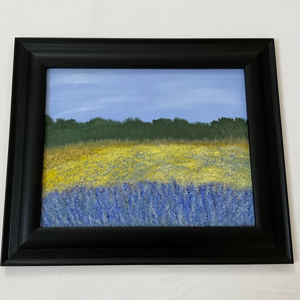 Original Framed Acrylic Painting Landscape